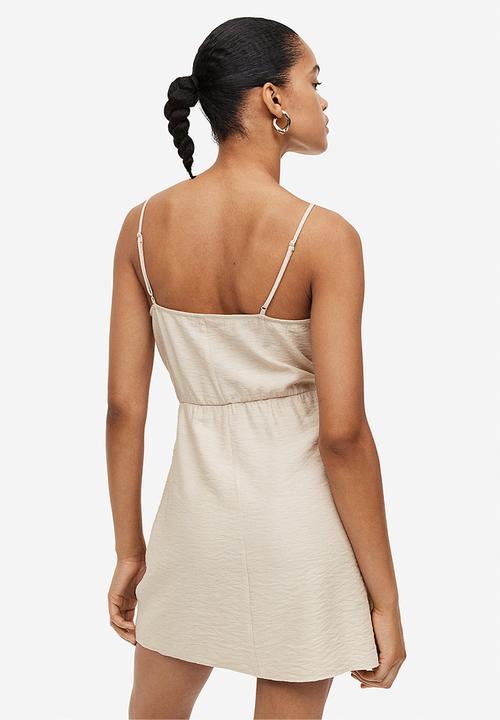 H&M - Wrap dress - light beige