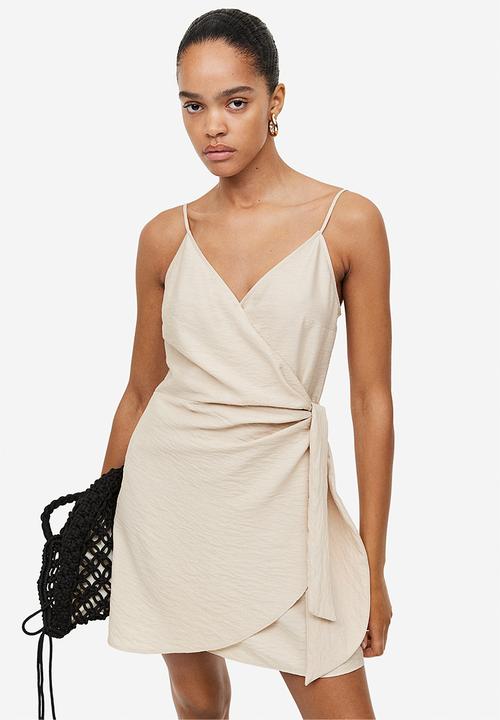 H&M - Wrap dress - light beige
