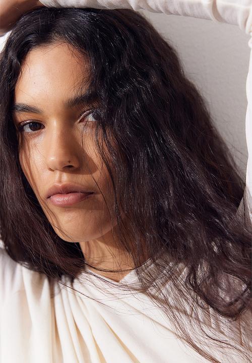 H&M - Draped cotton body - cream