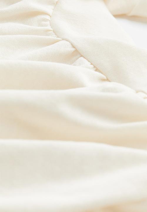 H&M - Draped cotton body - cream