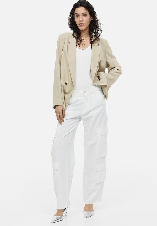 H&M - Double-breasted blazer - beige