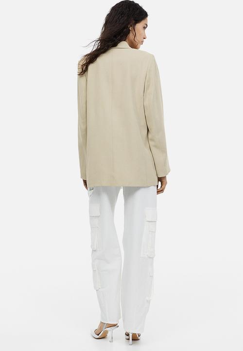 H&M - Double-breasted blazer - beige