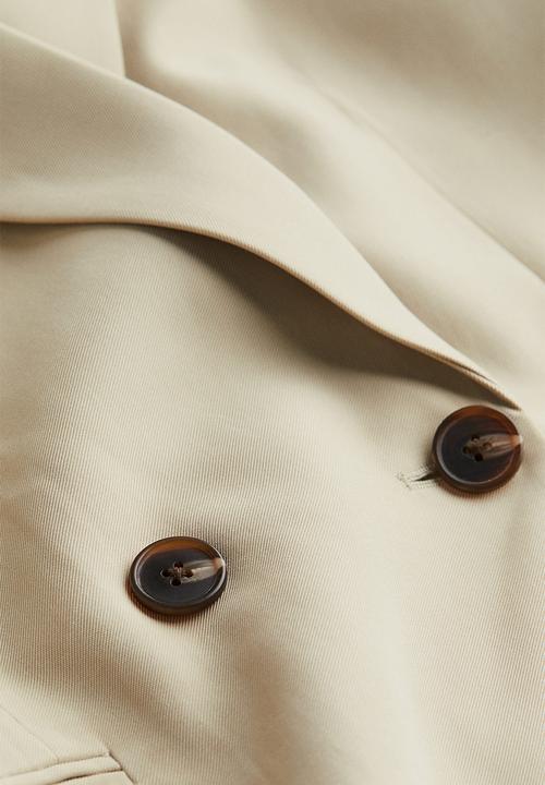 H&M - Double-breasted blazer - beige