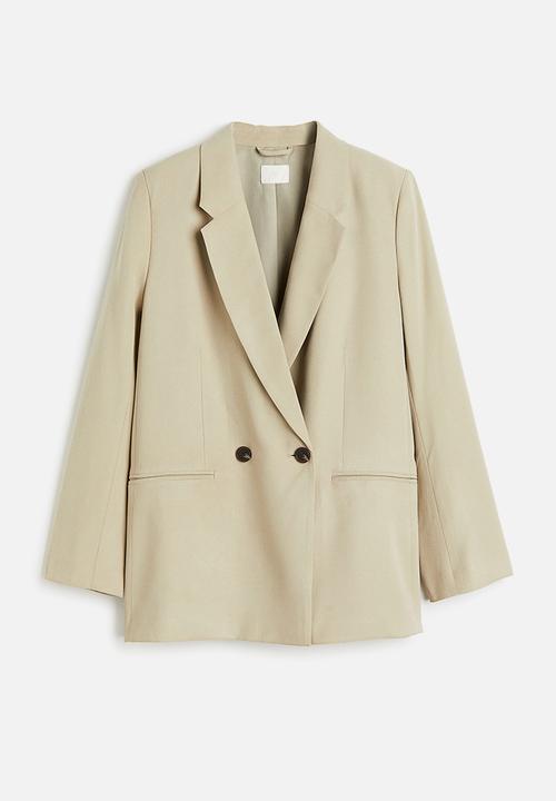 H&M - Double-breasted blazer - beige