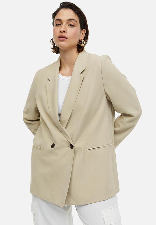 H&M - Double-breasted blazer - beige