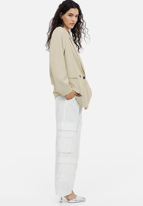 H&M - Double-breasted blazer - beige