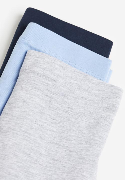 H&M - 3-pack boxer shorts - blue & grey