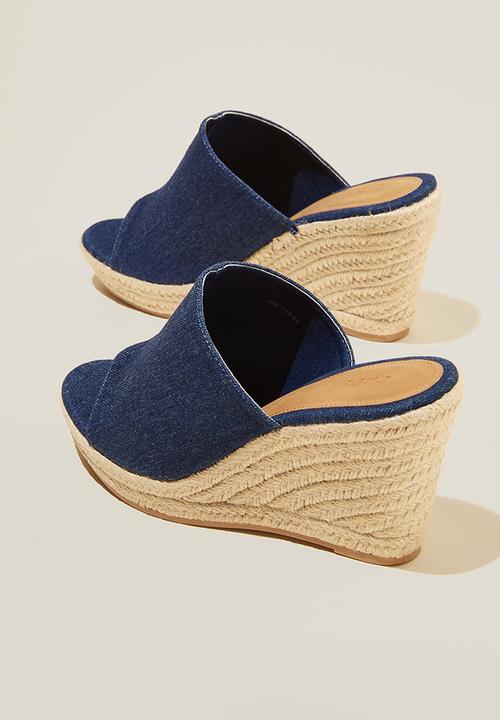 Cotton On - Zoey espadrille mule - dark denim