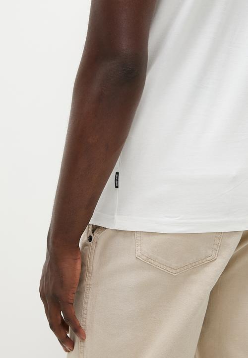 Only & Sons - Onsotis reg mock neck tee 2 pack - cloud dancer 