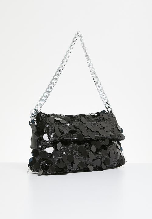 MILLA - Crystal sequin bag - black