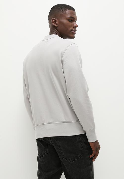 Calvin Klein - Glitched ck logo crew neck - porpoise