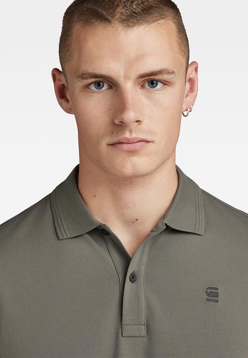 G-STAR - Dunda slim polo s\s Premium stretch pk o  - gs grey