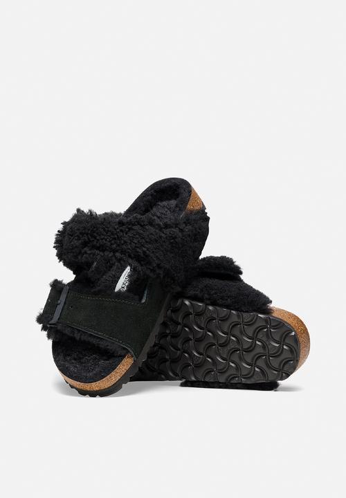 Birkenstock - Arizona Teddy Regular - Black