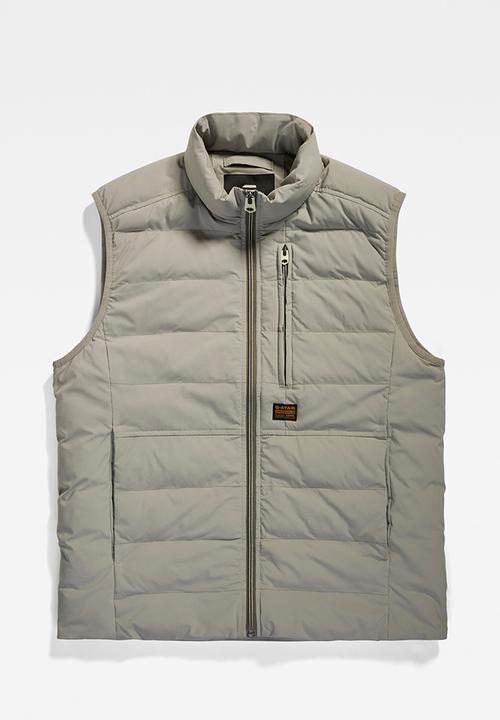 G-STAR - Foundation liner vest Zone stretch lite wr  - elephant skin