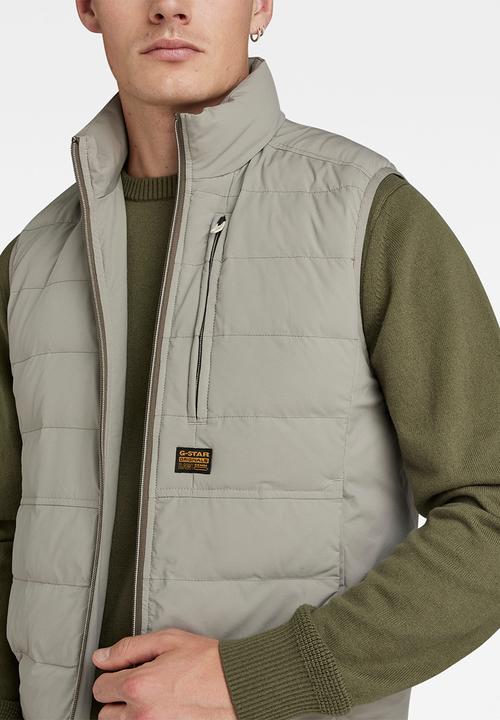 G-STAR - Foundation liner vest Zone stretch lite wr  - elephant skin