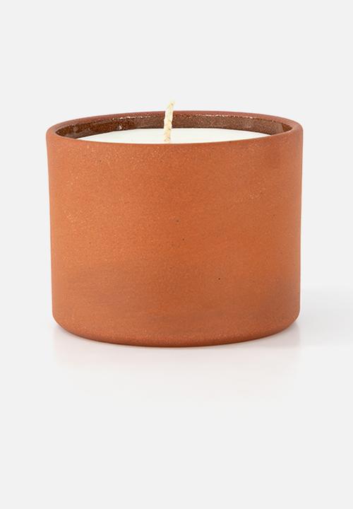 Rekindle Candle - Swartland Summer Ceramic Candle Med - rust