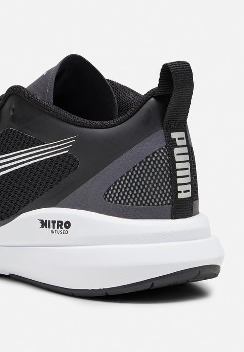 PUMA - Puma kruz nitro jr - puma black-puma white-dark coal-puma silver