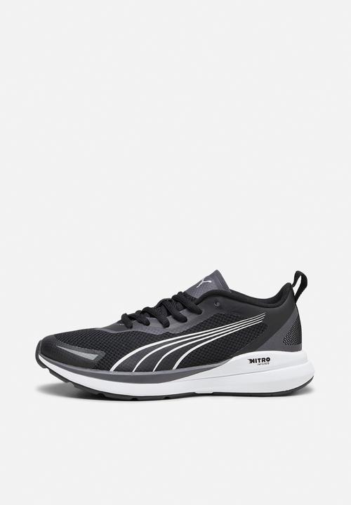 PUMA - Puma kruz nitro jr - puma black-puma white-dark coal-puma silver