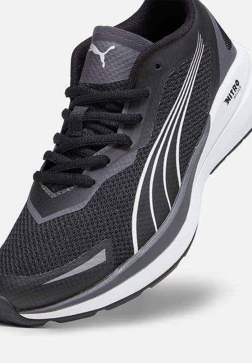 PUMA - Puma kruz nitro jr - puma black-puma white-dark coal-puma silver