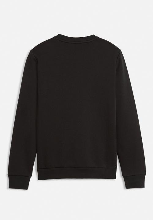 PUMA - Ess+ 2 col big logo crew  fl b - puma black & ginger tea
