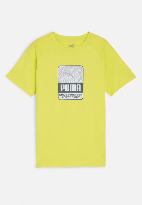 PUMA - Active sports graphic tee b - lime sheen