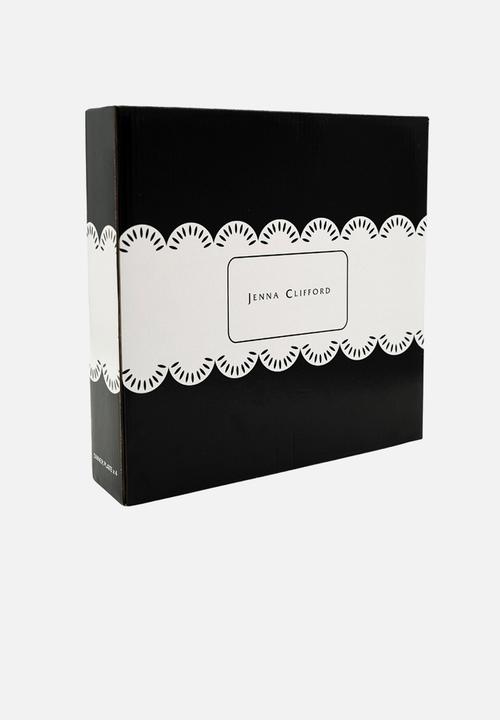 Jenna Clifford - JENNA CLIFFORD - Black Rose Dinner Plate Set of 4