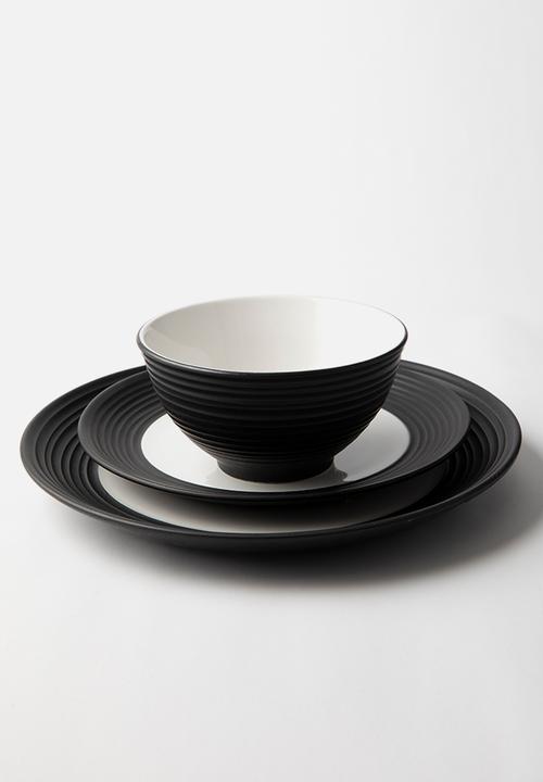 Jan Hendrik - JAN - Blancnoir Dinner Plate Set of 4 - black 