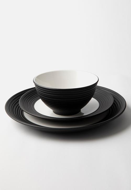 Jan Hendrik - JAN - Blancnoir Cereal Bowl Set of 4 - black 