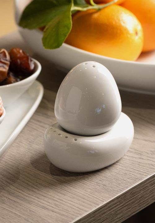 Omada - Irregular Salt & Pepper Set White