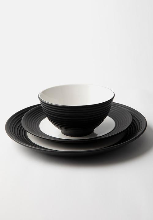 Jan Hendrik - JAN - Blancnoir Pasta Bowl Set of 4 - black 