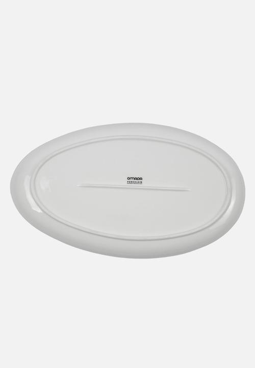 Omada - Irregular Platter 40.5cm White