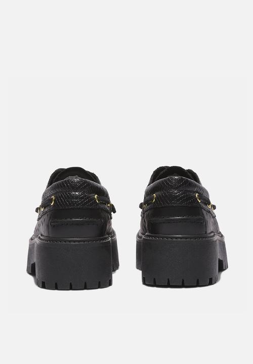 Timberland - TBL premium elevated 3 eye - black full grain