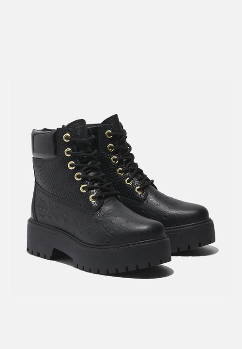 Timberland - TBL premium elevated 6in WP - black full grain