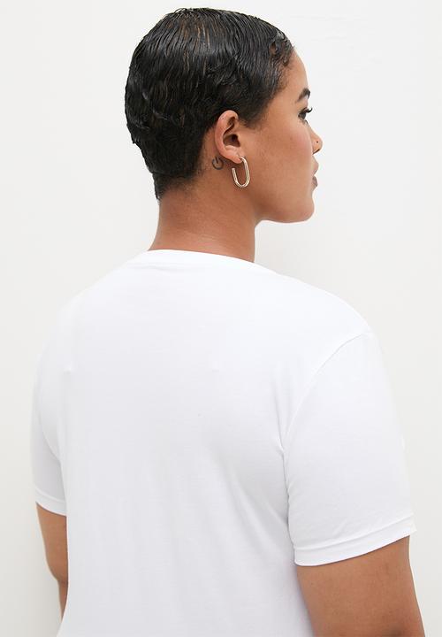 POLO - Plus Kelly V-neck Stretch Tee - White