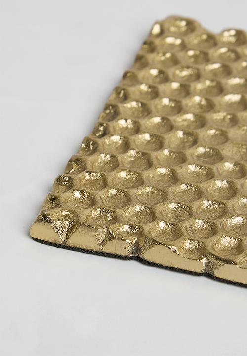 Sixth Floor - Faelara coaster set of 4- Gold