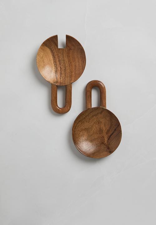 Sixth Floor - Eldoria salad tosser set - Natural