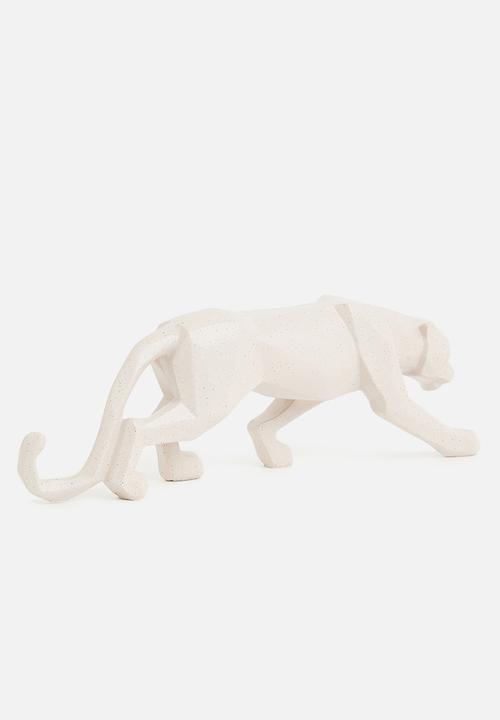 H&S - Geometric panther object - grey