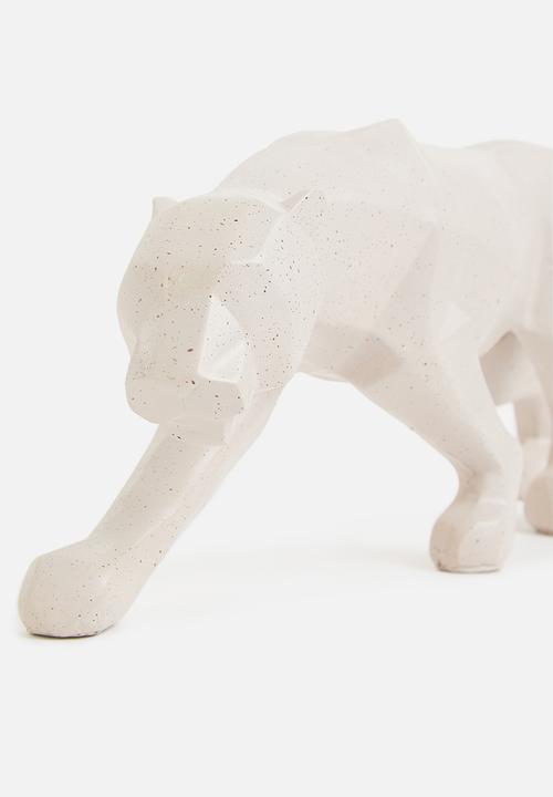 H&S - Geometric panther object - grey
