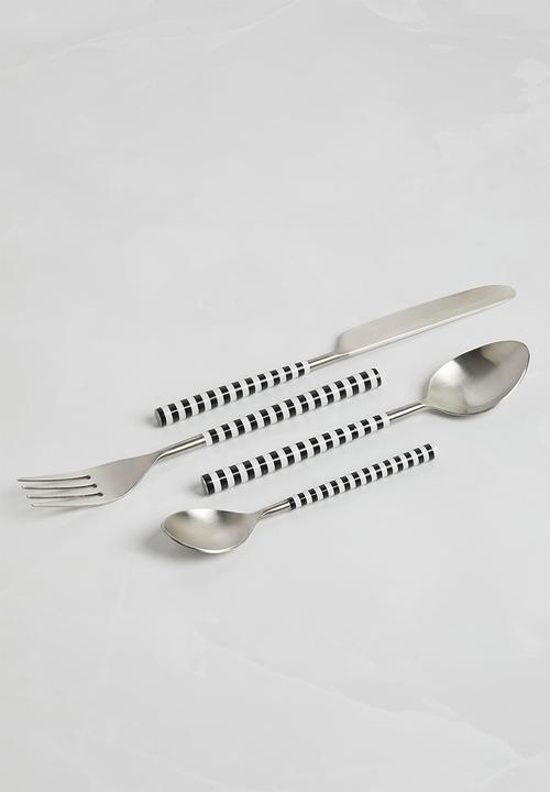 Sixth Floor - Mythhaven cutlery set of 4 - Black
