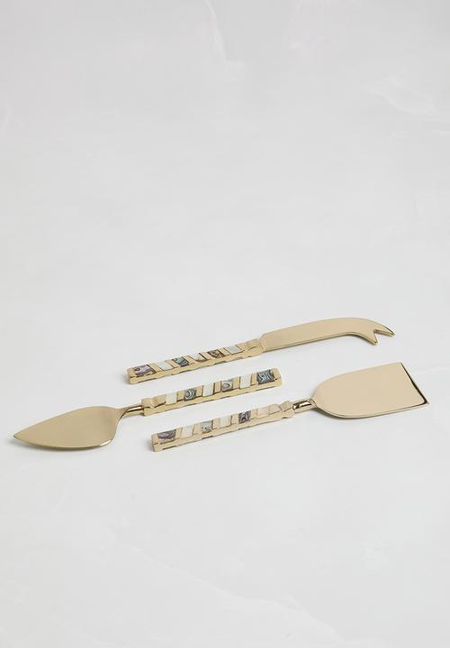 Sixth Floor - Mysticor cheese knife set - gold
