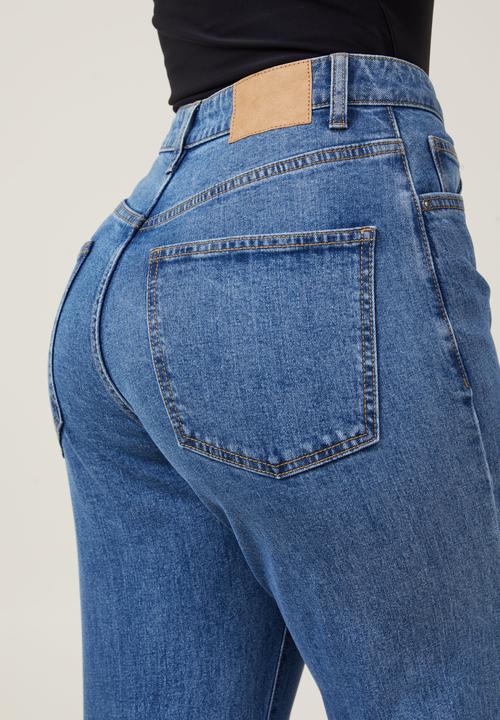 Cotton On - Curvy Stretch Straight Jean - Sea Blue