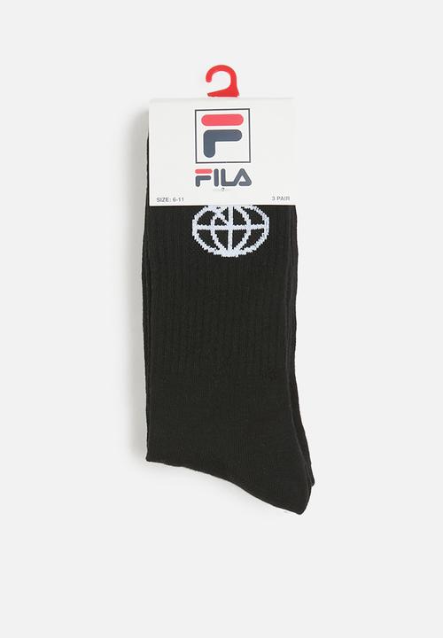 FILA - Porter tube sock mens (3pk) - black