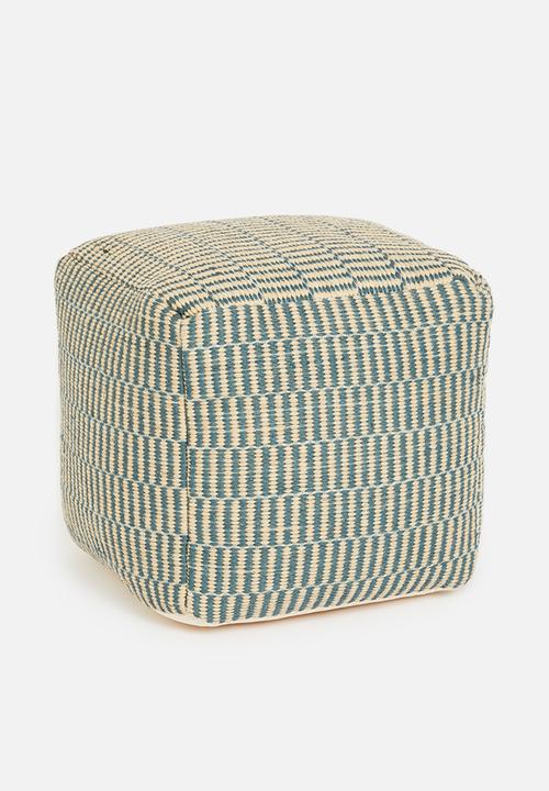 Sixth Floor - Miley ottoman -Blue