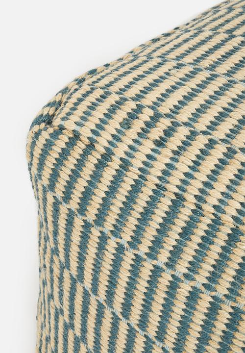 Sixth Floor - Miley ottoman -Blue