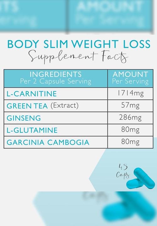 SKIN NUTRITION - Body Slim Weight Loss Mini 14 Capsules