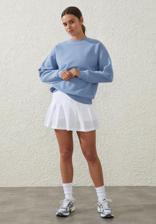 Cotton On - Plush essential crew jumper - forever blue