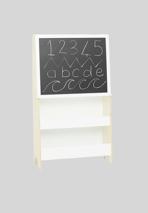 Sixth Floor - Blackboard storage rack - natural & white