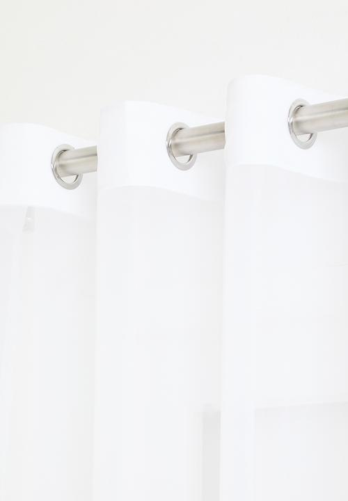 Design Collection - Plain Voile Eyelet twin pack - white