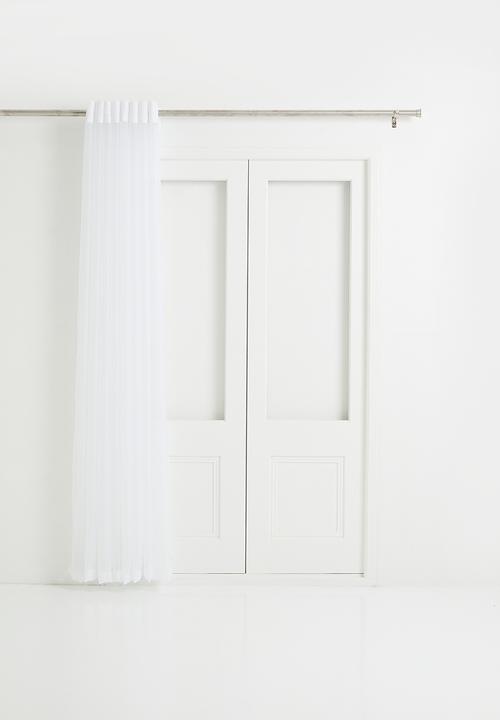 Design Collection - Plain Voile Eyelet twin pack - white
