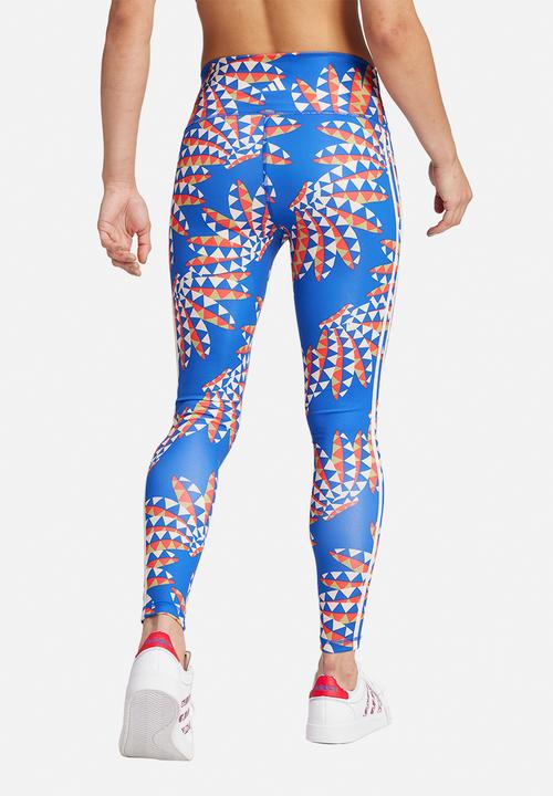 adidas Performance - Farm Leggings - Bold Blue/Bliss Orange